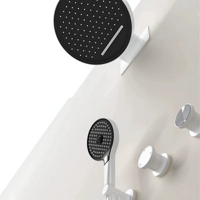 High-quality, stylish shower head with adjustable settings designed for optimal skin and hair care, perfect for professional and home use.