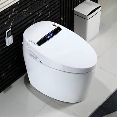 Smart Toilet with Built-in Water Tank, Automatic Flush, and Remote Control