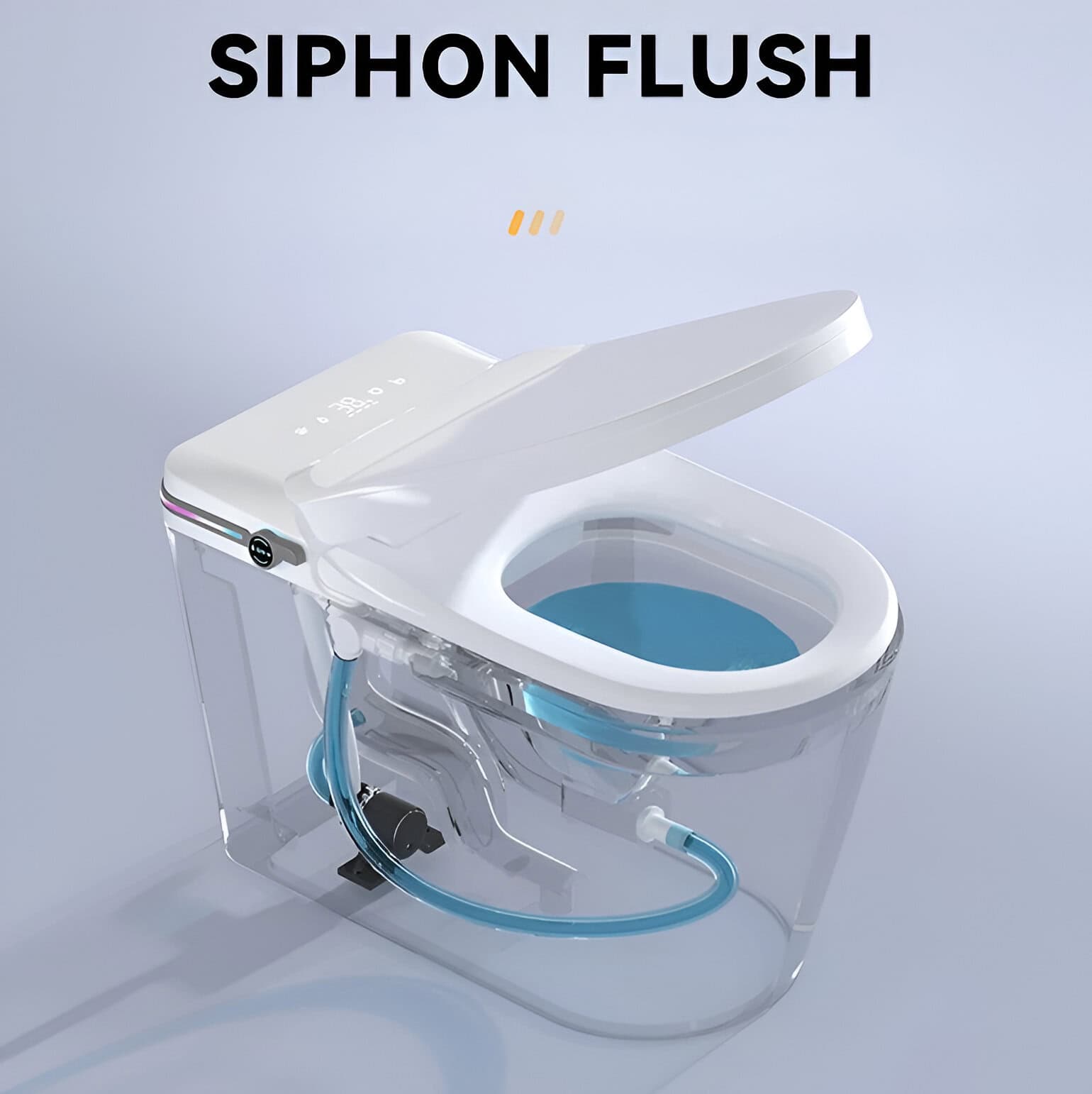 Advanced siphon flush device used in medical settings for enhanced opt procedures and treatments, featuring a sleek white design with digital controls.