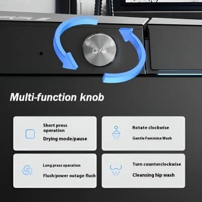 High-quality control knob for laundry appliances, featuring multiple washing options and settings for optimal garment care and cleaning performance.