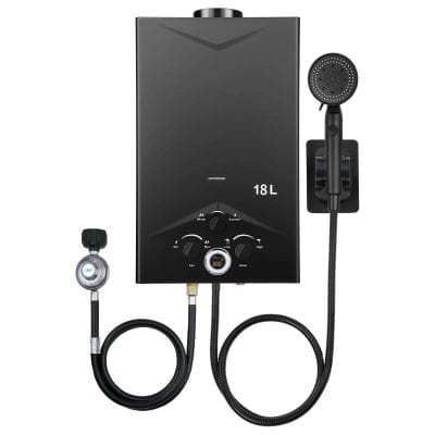 Modern electric water heater with advanced thermostat controls for clinics and hospitals. Compact design ensures safe, reliable hot water supply for medical and optometric procedures.