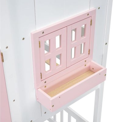 Optometry furniture and eyewear storage tray, pink wooden design for opt-instruments organization, ideal for optical clinics and eye care professionals.