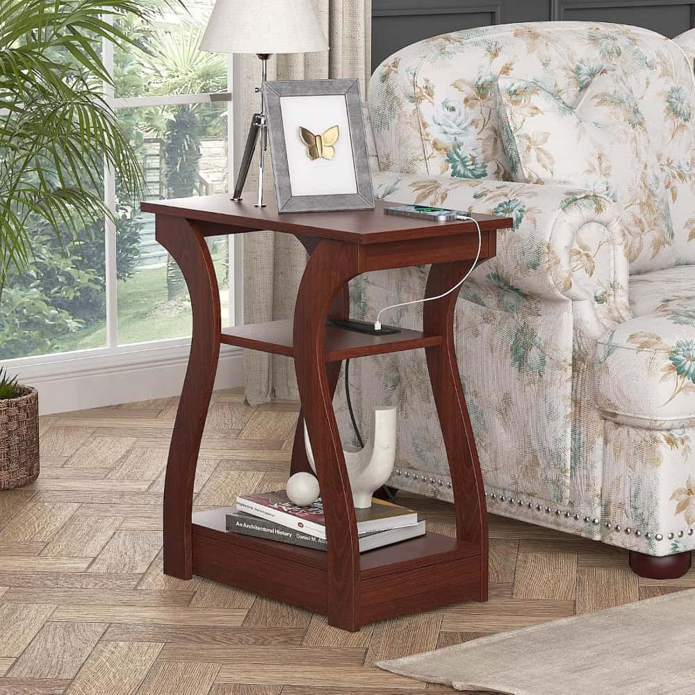 2-Piece Bedside Table Set with USB Ports and Outlets - Image 4