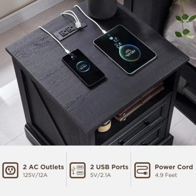 High-speed charging station for electronics, compatible with tablets and smartphones, featuring multiple outlets for convenience.