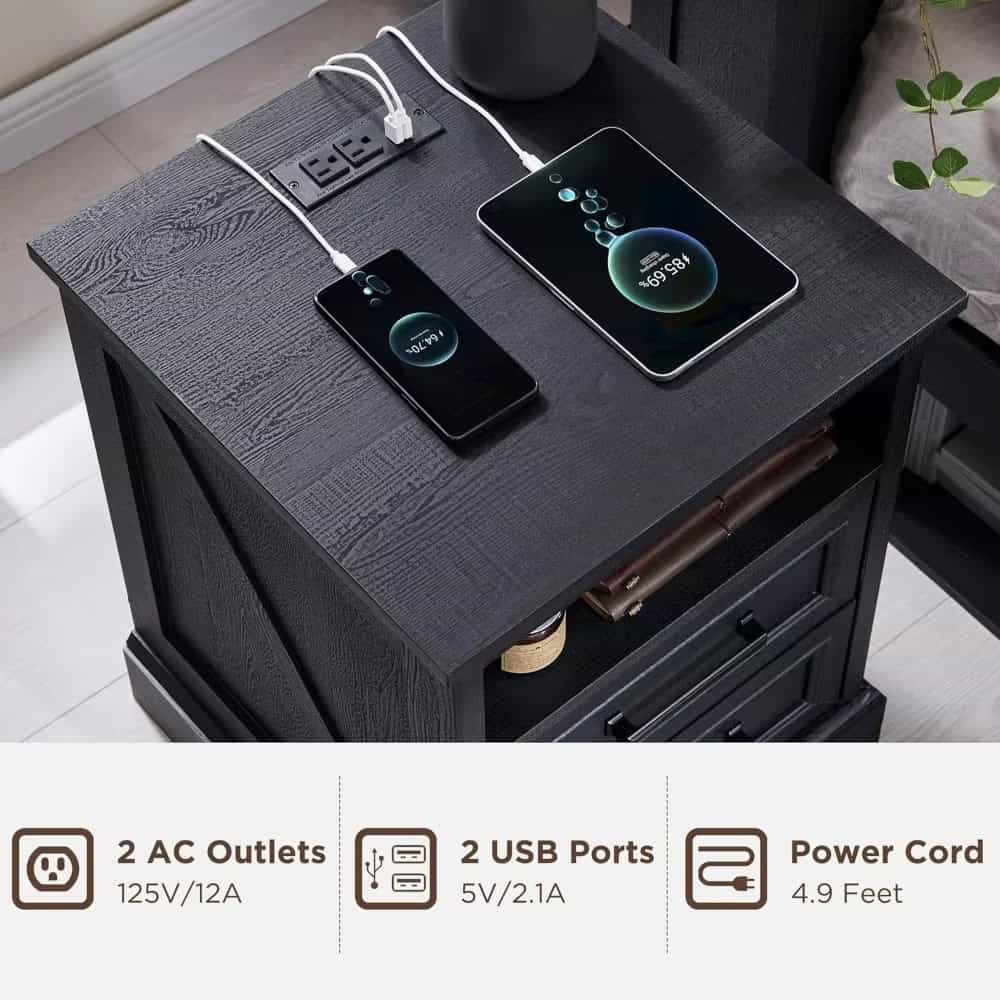 High-speed charging station for electronics, compatible with tablets and smartphones, featuring multiple outlets for convenience.