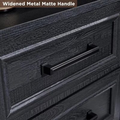 High-quality widened metal matte handle perfect for modern furniture and cabinetry. Durable and stylish, ideal for enhancing the aesthetic of your home or office furniture.