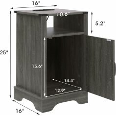 Optical storage cabinet, modern wooden furniture for office or home organization, with spacious interior and elegant design. Ideal for stylishly storing everyday items.