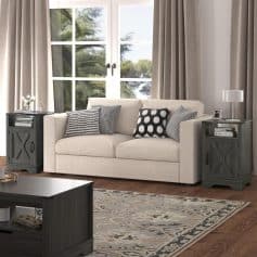 Bright living room sofa with contemporary cushions and natural light, perfect for cozy home decor.
