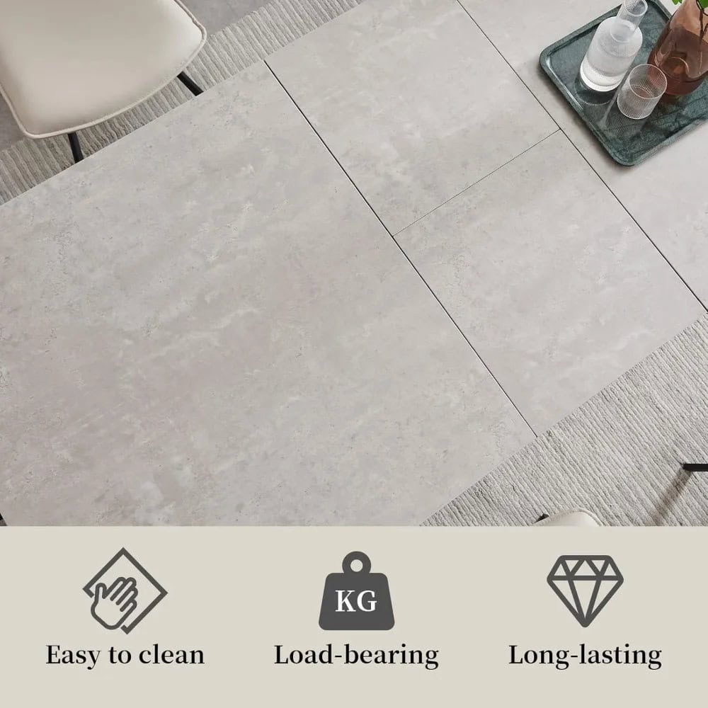 Smooth, durable, and easy to clean tile flooring ideal for medical spaces and homes.