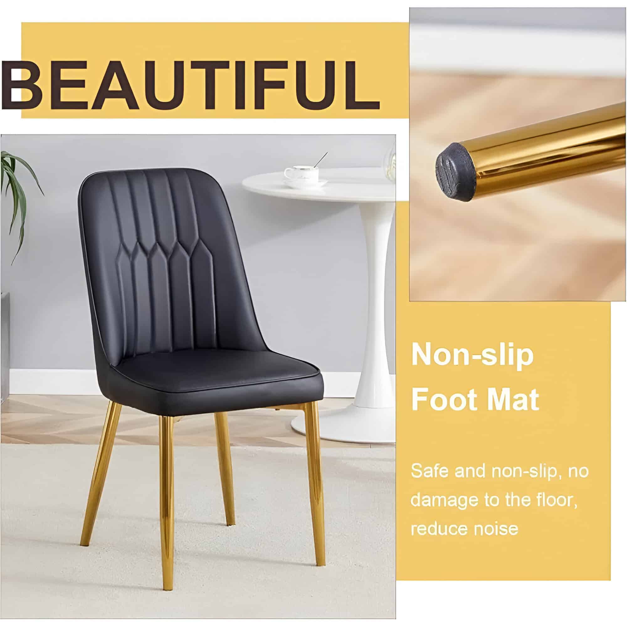 Office chair with non-slip foot mat for safety, comfort, and noise reduction in clinics and salons. Designed with durable materials for professional settings.