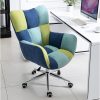 Vibrant multicolor office chair with adjustable height, perfect for workspace decor and ergonomic support. Suitable for home offices and professional environments.