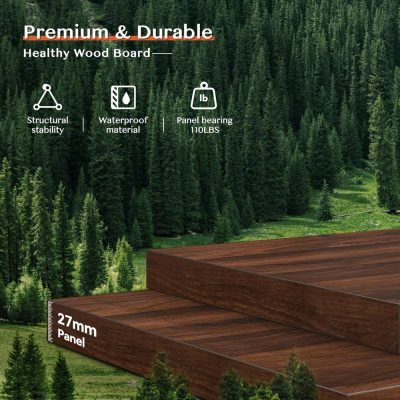 Durable, waterproof wood panel for furniture, flooring, and renovations. Perfect for robust, eco-friendly projects with 110lb weight capacity.