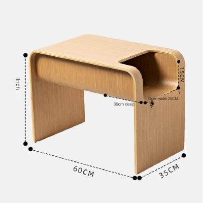 Adjustable study desk with dimensions 60cm x 35cm, 36cm deep, and open width of 25cm. Crafted from high-quality wood, perfect for work or study, offering durability and modern design.