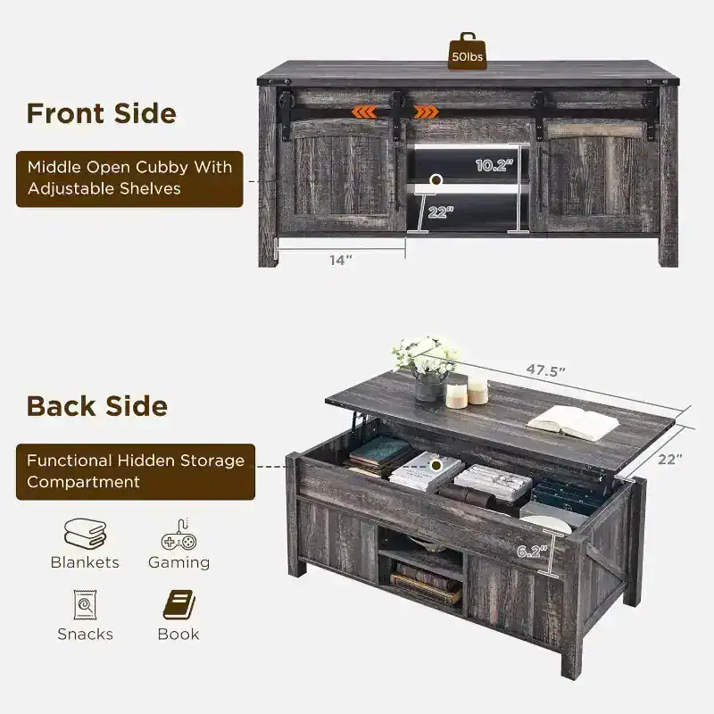 Optimum storage solution for living rooms and bedrooms. Features adjustable shelves, hidden compartments for snacks, books, gaming accessories, and more, enhancing home organization.
