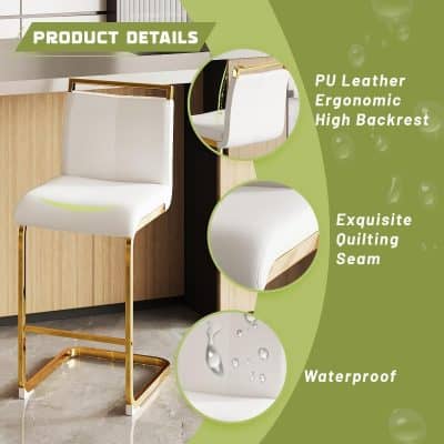 Comfortable ergonomic office chair with PU leather, high backrest, exquisite quilting seam, waterproof surface, ideal for professional workspace. Stylish and durable for office use.