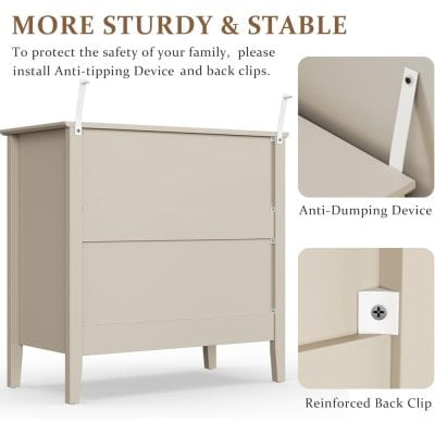 Optical store anti-tipping safety cabinet with back clips and anti-dumping device for secure optical storage.