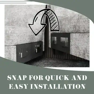 Black outlet cover for sofa furniture with snap-on installation, ideal for safe electrical connections in medical or office spaces. Easy to install and remove, ensuring safety and convenience.