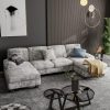 Elegant living room sofa with comfortable cushions and stylish throw pillows, perfect for a contemporary interior. Ideal for home, office, or medical waiting areas like Monalisa Store.