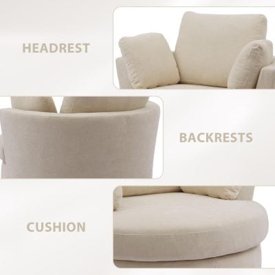 Comfortable beige sofa with plush cushions, high backrests, and elegant design for modern living spaces. Perfect for relaxation and stylish home decor, offering durability and timeless appeal.
