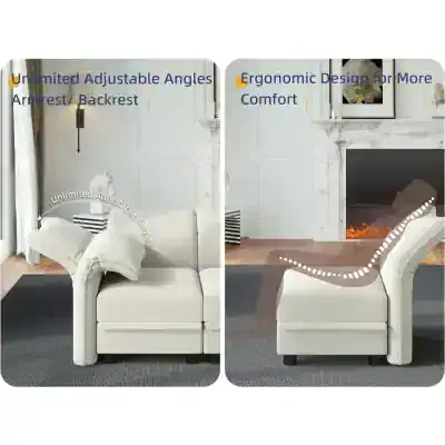 Comfortable recliner with unlimited tilt and ergonomic design for enhanced relaxation and support in living rooms or offices.