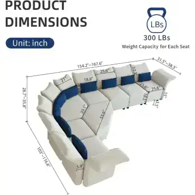 Cozy sectional sofa with customizable size, durable upholstery, and contemporary design. Perfect for living rooms and lounges. Shop now at Monalisa Store for stylish seating solutions.
