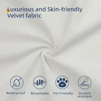 Luxurious, skin-friendly velvet fabric for clothing and upholstery. Soft, waterproof, breathable, pet-friendly, and scratch-resistant material ideal for fashion and home decor.