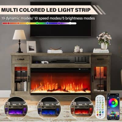 Versatile multi-color LED light strip with remote control, adjustable brightness, and multiple dynamic modes for customizable home or office ambiance.