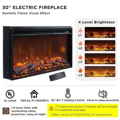 Realistic Flame Effect for Modern Living.