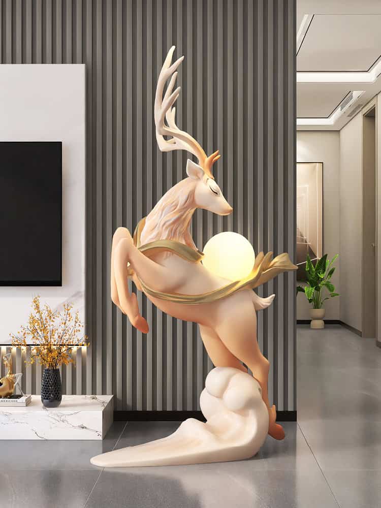 Nordic Elk Floor Lamp - Image 3