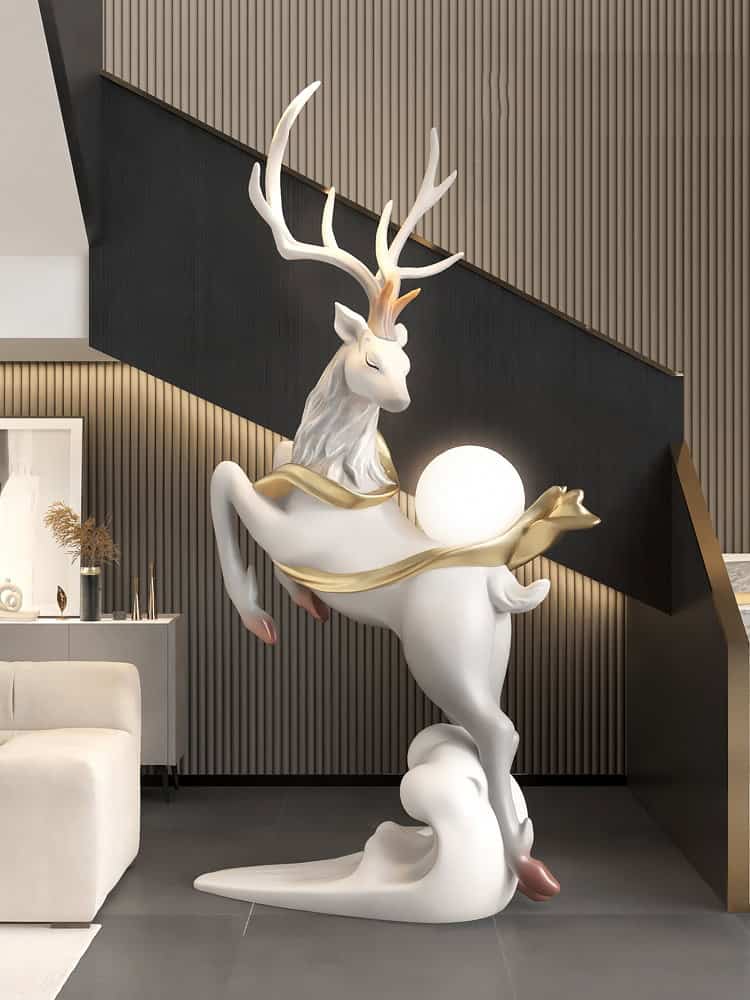 Nordic Elk Floor Lamp - Image 2