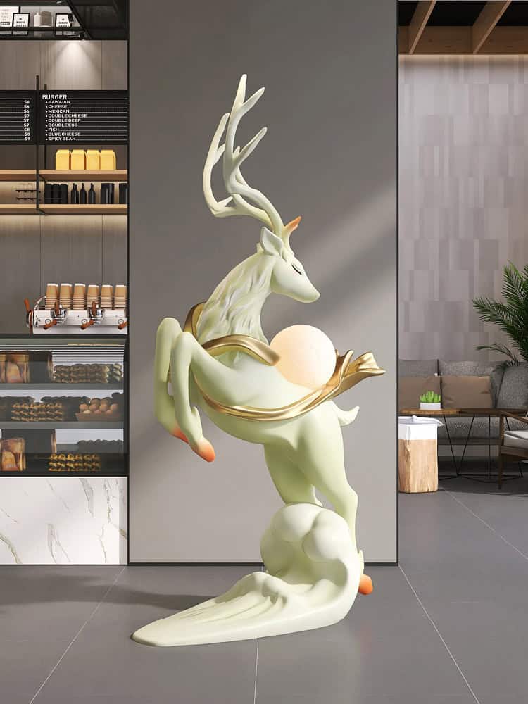 Nordic Elk Floor Lamp - Image 4