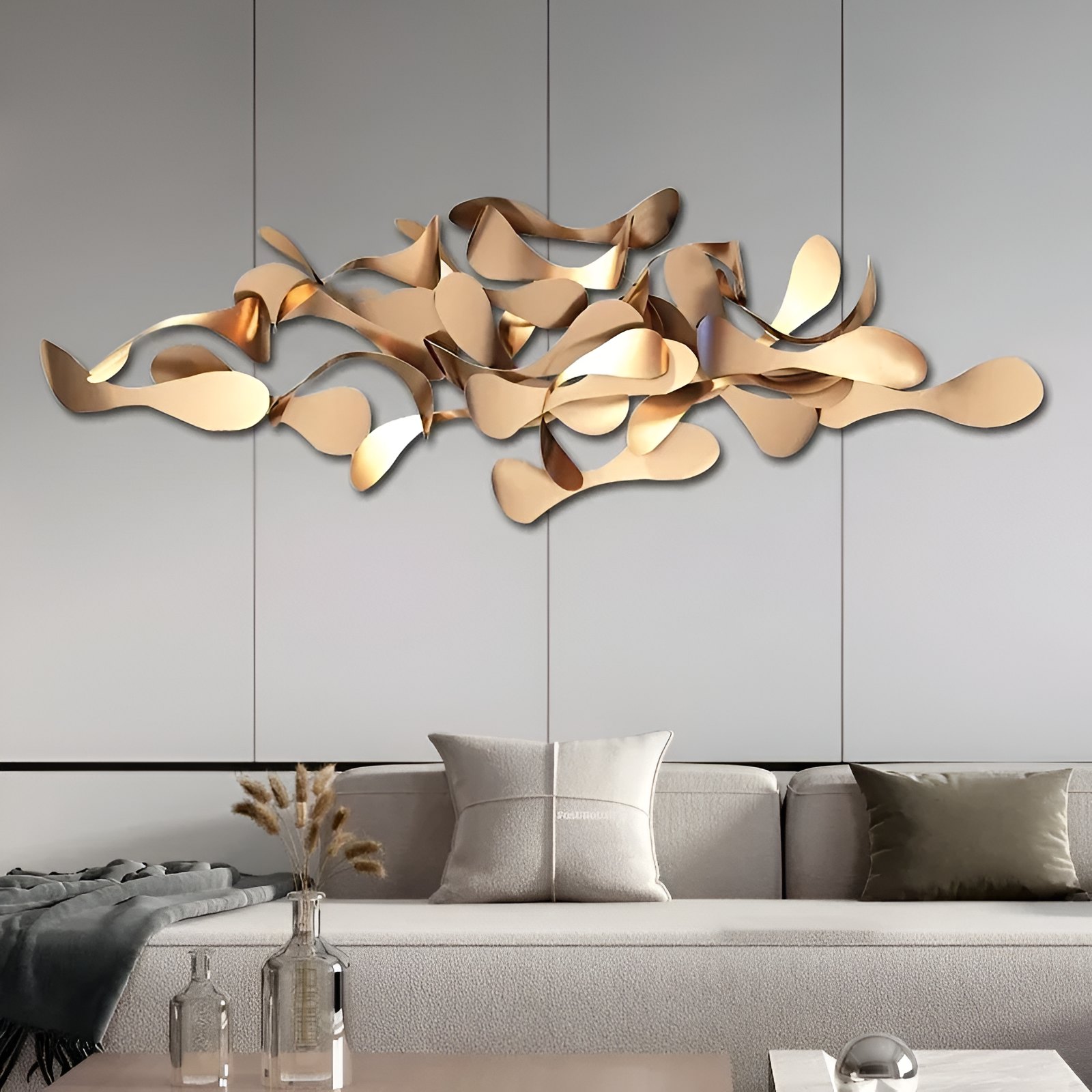 Modern Nordic Metal Wall Decor – Creative Iron Hanging Art for Living Spaces - Image 3