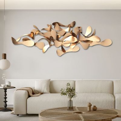 Modern Nordic Metal Wall Decor – Creative Iron Hanging Art for Living Spaces