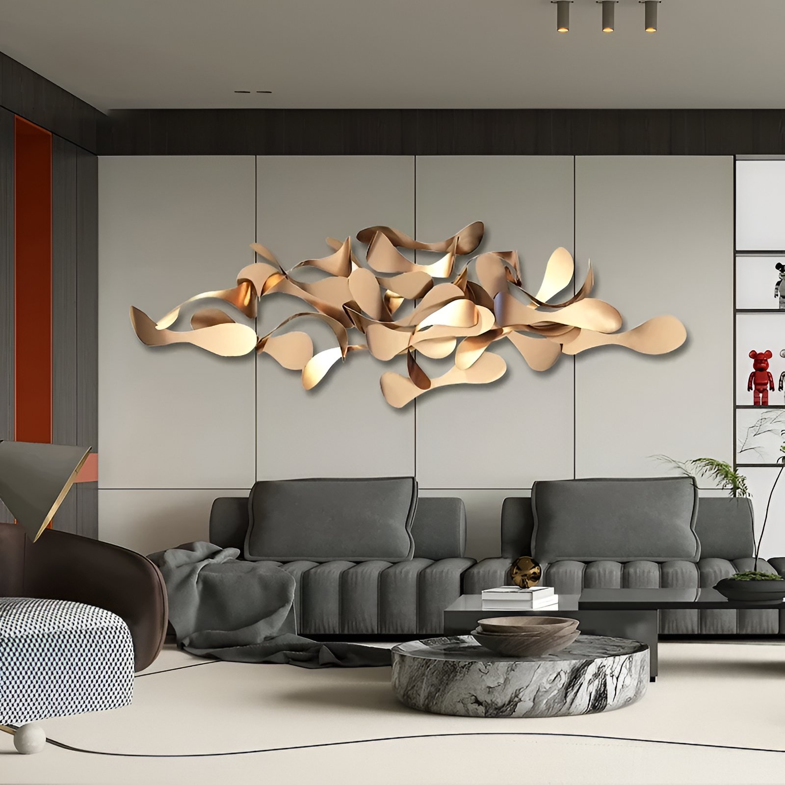 Modern Nordic Metal Wall Decor – Creative Iron Hanging Art for Living Spaces - Image 4