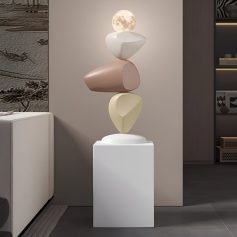 Creative Stone Floor Sculptures for Living Room and Entrance Home Decor