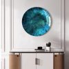 Timeless home decor mirror with a vibrant blue design, ideal for modern living rooms and offices; adds style and sophistication to your space.