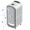 - Portable air purifier with UV sterilizer and fragrance diffuser for home and office use.