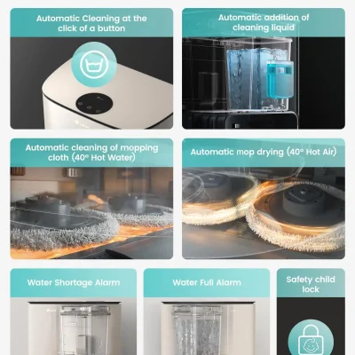 Automatic cleaning station for water dispensers at Monalisa Medical store, featuring advanced automatic cleaning and drying functions for optimal hygiene and safety for medical and dental facilities.