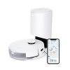 Smart robot vacuum with Wi-Fi control and scheduling features for efficient cleaning. Compatible with mobile app for remote operation. Ideal for modern home cleaning solutions.