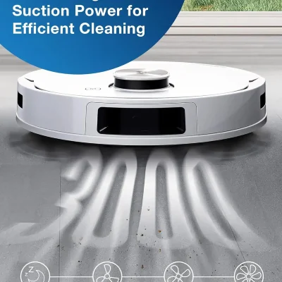 Vacuum robot cleaner with powerful suction, ideal for efficient home cleaning.