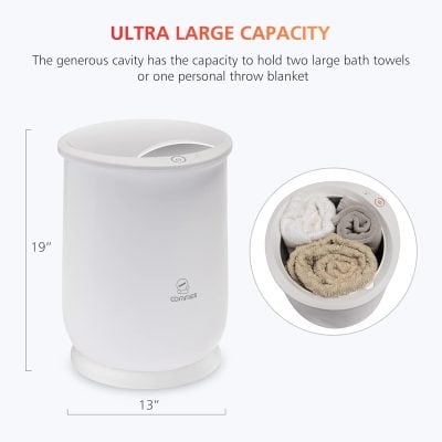 Extra large capacity laundry bin with innovative design, ideal for holding bath towels or personal throw blankets, perfect for home organization.