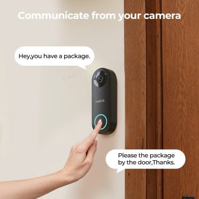 Doorbell camera with package alert notification, smart home security system from Monalisa Medical.