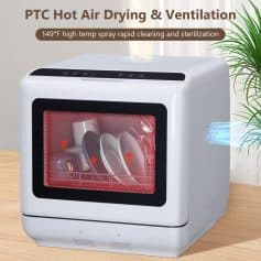 Portable sterilizer for household use, featuring UV and heat sterilization for bottles, utensils, and small items, ensuring safety and hygiene at home.