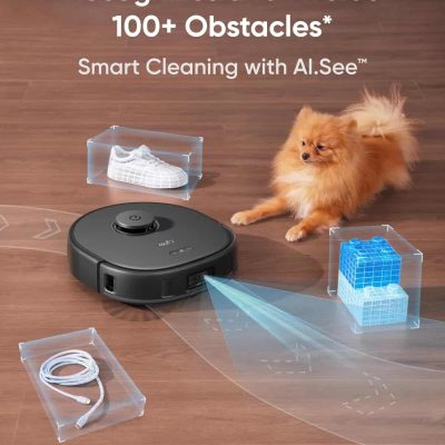Detects over 100 obstacles for deep cleaning with AI technology at Monalisa Store.