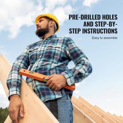 Pre-drilled holes and step-by-step instructions for easy assembly at Monalisa Store, ideal for DIY woodworking projects and home improvement tasks.