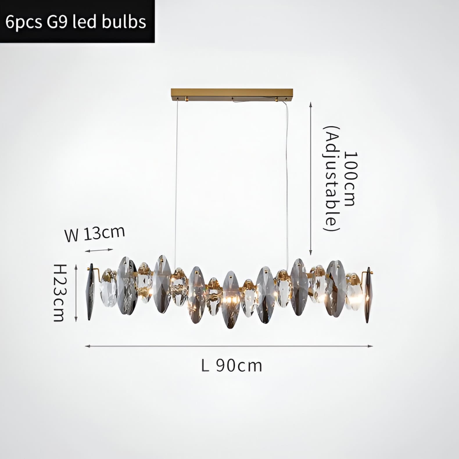 6pcs G9 LED bulbs chandelier lighting decorative crystal pendant lighting for modern interior decor - crystal chandelier, LED bulbs, luxury lighting for stylish home and office spaces.