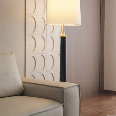 Elegant modern living room with stylish sofa and ambient lighting, showcasing Monalisa Store's contemporary interior design for optimal opt comfort and aesthetic appeal.