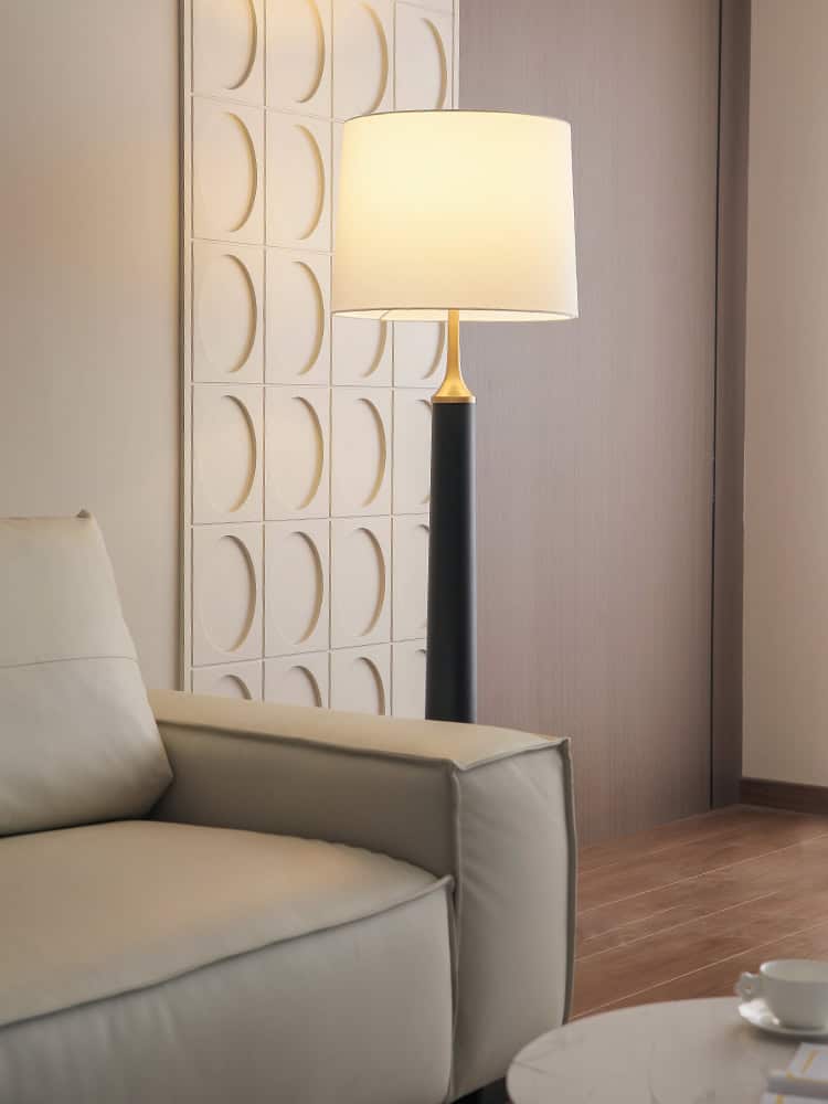 Elegant modern living room with stylish sofa and ambient lighting, showcasing Monalisa Store's contemporary interior design for optimal opt comfort and aesthetic appeal.