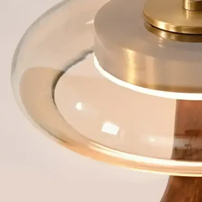 Polished gold and acrylic jewelry display stand, luxury style accessories holder for rings and earrings.