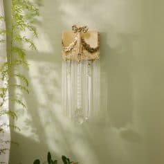 Elegant crystal and gold chandelier with ornate details, perfect for luxurious interiors or opt for stylish home decor. Enhance your space's sophistication with this exquisite hanging light fixture.